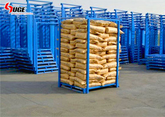إعادة تدوير 3 طبقة معدنية شبكة قفص التراص الإطار 1500KG وتوفير مساحة